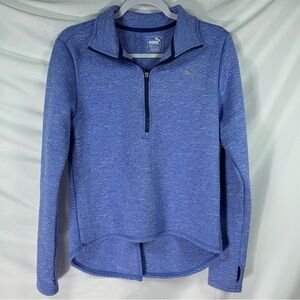 Puma Women's 3/4 Zip Warm Cell Pullover Top Purple M